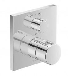 DURAVIT - C.1 Vanová termostatická baterie pod omítku, pro 2 spotřebiče, chrom (C15200013010)