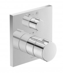 DURAVIT - C.1 Vanová termostatická baterie pod omítku, pro 2 spotřebiče, chrom (C15200017010)