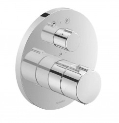 DURAVIT - C.1 Vanová termostatická baterie pod omítku, pro 2 spotřebiče, chrom (C15200018010)