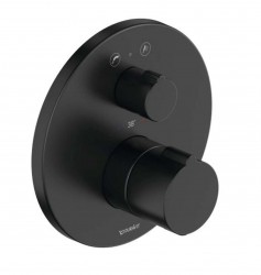 DURAVIT - C.1 Vanová termostatická baterie pod omítku, pro 2 spotřebiče, matná černá (C15200014046)