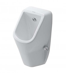 DURAVIT - D-Code Pisoár, zadní přívod vody, Rimless, alpská bílá (0829300000)