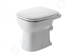 DURAVIT - D-Code Stojící WC, zadní odpad, ploché splachování, s HygieneGlaze, alpská bílá (21090920002)