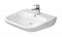 DURAVIT - D-Code Umyvadlo Med, 60x56 cm, s 1 otvorem pro baterii, alpská bílá (23126000002)