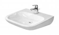 DURAVIT - D-Code Umyvadlo Med, 60x56 cm, s 1 otvorem pro baterii, alpská bílá (23136000002)