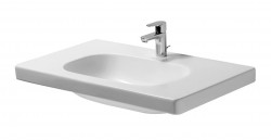 DURAVIT - D-Code Umyvadlo Med, 85x48 cm, s 1 otvorem pro baterii, alpská bílá (03528500002)
