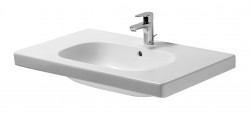 DURAVIT - D-Code Umyvadlo nábytkové 85x48 cm, s přepadem, s otvorem pro baterii, bílá (03428500002)