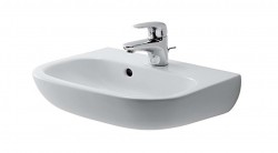 DURAVIT - D-Code Umývátko 45x34 cm, s přepadem, s otvorem pro baterii, bílá (07054500002)