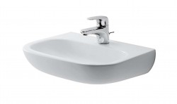 DURAVIT - D-Code Umývátko 45x36 cm, s 1 otvorem pro baterii, alpská bílá (07074500002)