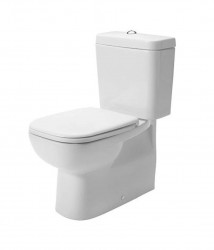 DURAVIT - D-Code WC kombi mísa, Vario odpad, bílá (21180900002)