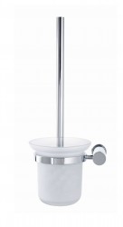 DURAVIT - D-Code WC štětka nástěnná, matné sklo/chrom (0099271000)