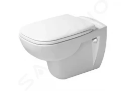 DURAVIT - D-Code Závěsné WC, Rimless, sedátko SoftClose, bílá (45700900A1)