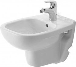 DURAVIT - D-Code Závěsný bidet s přepadem, 350mm x 480mm, bílý (2237150000)