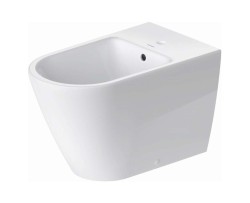DURAVIT - D-Neo Stojící bidet, s přepadem, otvor pro baterii, matná bílá (2294103200)