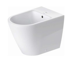 DURAVIT - D-Neo Stojící bidet, s přepadem, otvor pro baterii, matná bílá (2295103200)