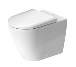 DURAVIT - D-Neo Stojící WC, zadní odpad, Rimless, bílá (2003090000)