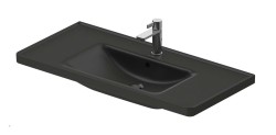 DURAVIT - D-Neo Umyvadlo 100x48 cm, s přepadem, otvor pro baterii, antracit (2367101300)