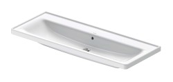 DURAVIT - D-Neo Umyvadlo 120x48 cm, s přepadem, bez otvoru pro baterii, bílá (2367120060)
