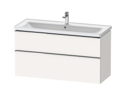 DURAVIT - D-Neo Umyvadlová skříňka, 118x63x45 cm, 2 zásuvky, matná bílá (DE4391010180000)