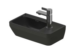 DURAVIT - D-Neo Umývátko 40x22 cm, bez přepadu, otvor pro baterii vpravo, antracit (0739401341)