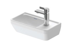DURAVIT - D-Neo Umývátko 40x22 cm, bez přepadu, otvor pro baterii vpravo, matná bílá (0739403241)