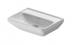 DURAVIT - D-Neo Umývátko 45x34 cm, bez otvoru pro baterii, bílá (0738450070)