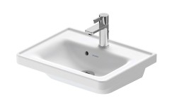 DURAVIT - D-Neo Umývátko 50x40 cm, s přepadem, otvor pro baterii, matná bílá (0742503200)