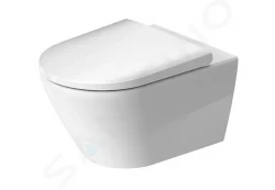 DURAVIT - D-Neo Závěsné WC se sedátkem SoftClose, Rimless, bílá (45770900A1)