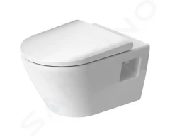 DURAVIT - D-Neo Závěsné WC se sedátkem SoftClose, Rimless, bílá (45780900A1)
