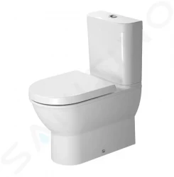 DURAVIT - Darling New WC kombi mísa, Vario odpad, s WonderGliss, alpská bílá (21380900001)