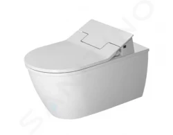 DURAVIT - Darling New Závěsné WC pro bidetové sedátko SensoWash, WonderGliss, bílá (25445900001)