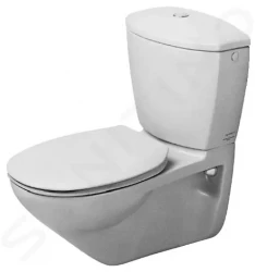 DURAVIT - Duraplus WC kombi mísa, závěsná, zadní odpad, bílá (0195090000)