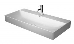 DURAVIT - DuraSquare Umyvadlo nábytkové 100x47 cm, s 1 otvorem pro baterii, DuraCeram, alpská bílá (2353100071)