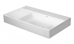 DURAVIT - DuraSquare Umyvadlo nábytkové 80x47 cm, pravé, DuraCeram, alpská bílá (2349800079)