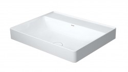 DURAVIT - DuraSquare Umyvadlová mísa 60x47 cm, bez přepadu, bez otvoru pro baterii, bílá (2354600070)