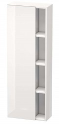 DURAVIT - DuraStyle Skříňka vysoká 140x50x24 cm, levá, lesklá bílá (DS1238L2222)