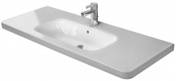 DURAVIT - DuraStyle Umyvadlo 120x48 cm, s 1 otvorem pro baterii, s WonderGliss, bílá (23201200001)