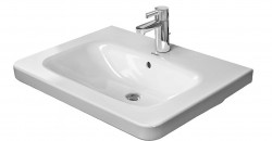 DURAVIT - DuraStyle Umyvadlo 80x48 cm, s přepadem, s otvorem pro baterii, bílá (2320800000)