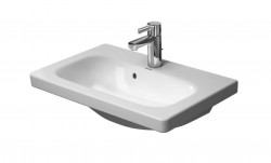 DURAVIT - DuraStyle Umyvadlo nábytkové Compact, 64x40 cm, s 1 otvorem pro baterii, alpská bílá (2337630000)