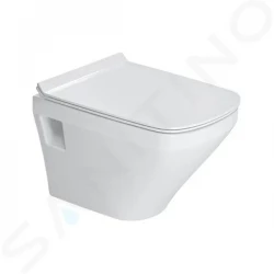 DURAVIT - DuraStyle Závěsné WC, sedátko SoftClose, Rimless, bílá (45710900A1)