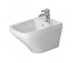 DURAVIT - DuraStyle Závěsný bidet, 370x540 mm, otvor pro baterii, bílá (2287150000)