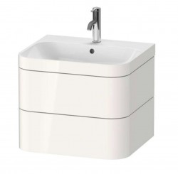 DURAVIT - Happy D.2 Plus Skříňka s umyvadlem 48x58x49 cm, 2 zásuvky, bílá vysoký lesk (HP4635O2222)