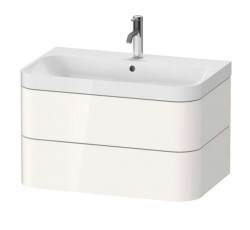 DURAVIT - Happy D.2 Plus Skříňka s umyvadlem 48x78x49 cm, 2 zásuvky, bílá vysoký lesk (HP4347O2222)