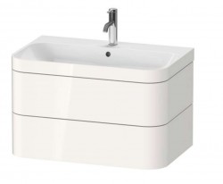 DURAVIT - Happy D.2 Plus Skříňka s umyvadlem 48x78x49 cm, 2 zásuvky, bílá vysoký lesk (HP4637O2222)