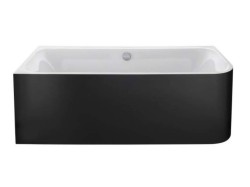 DURAVIT - Happy D.2 Plus Vana 180x80 cm, levá, s panelem, bílá/graphit super matt (700449800000000)