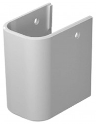 DURAVIT - Happy D.2 Polosloup, WonderGliss, bílá (08583200001)