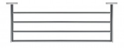 DURAVIT - Karree Držák ručníků, délka 60 cm, chrom (0099621000)