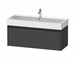 DURAVIT - Ketho.2 Umyvadlová skříňka 44x118x46 cm, 1 zásuvka, grafit mat (K25079049490000)
