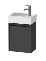 DURAVIT - Ketho.2 Umyvadlová skříňka 44x36x24 cm, 1 dvířka, panty vpravo, grafit mat (K25071R49490000)