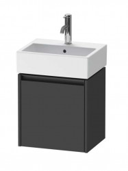 DURAVIT - Ketho.2 Umyvadlová skříňka 44x43x34 cm, 1 dvířka, panty vpravo, grafit mat (K25070R49490000)