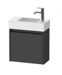 DURAVIT - Ketho.2 Umyvadlová skříňka 44x48x24 cm, 1 dvířka, panty vpravo, grafit mat (K25072R49490000)
